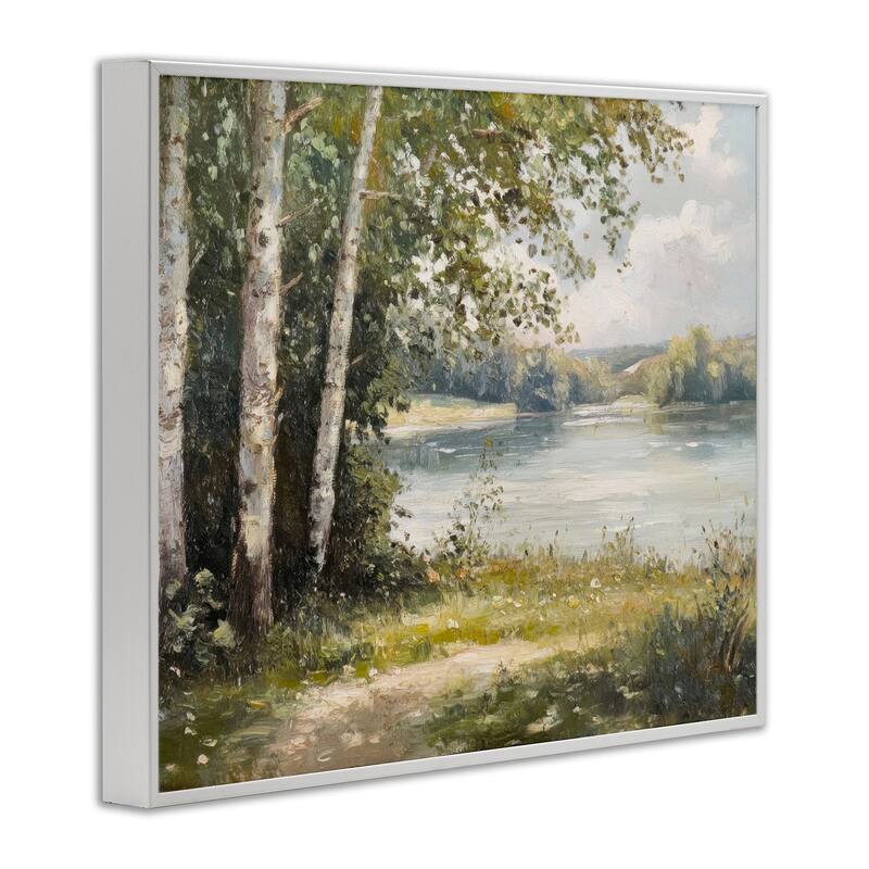 Stupell Place To Relax Lake View Framed Giclee Art Design By Petal Prints Design