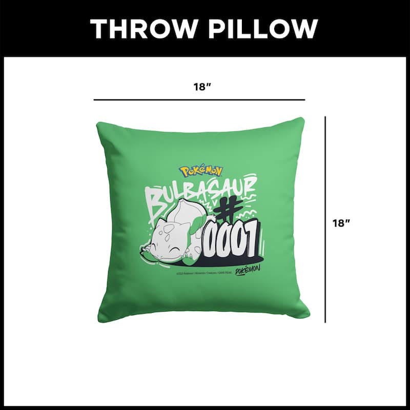 Pokemon 18 Inch Throw Pillow