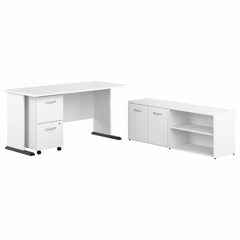 Studio A 60W Computer Desk with Storage by Bush Business Furniture