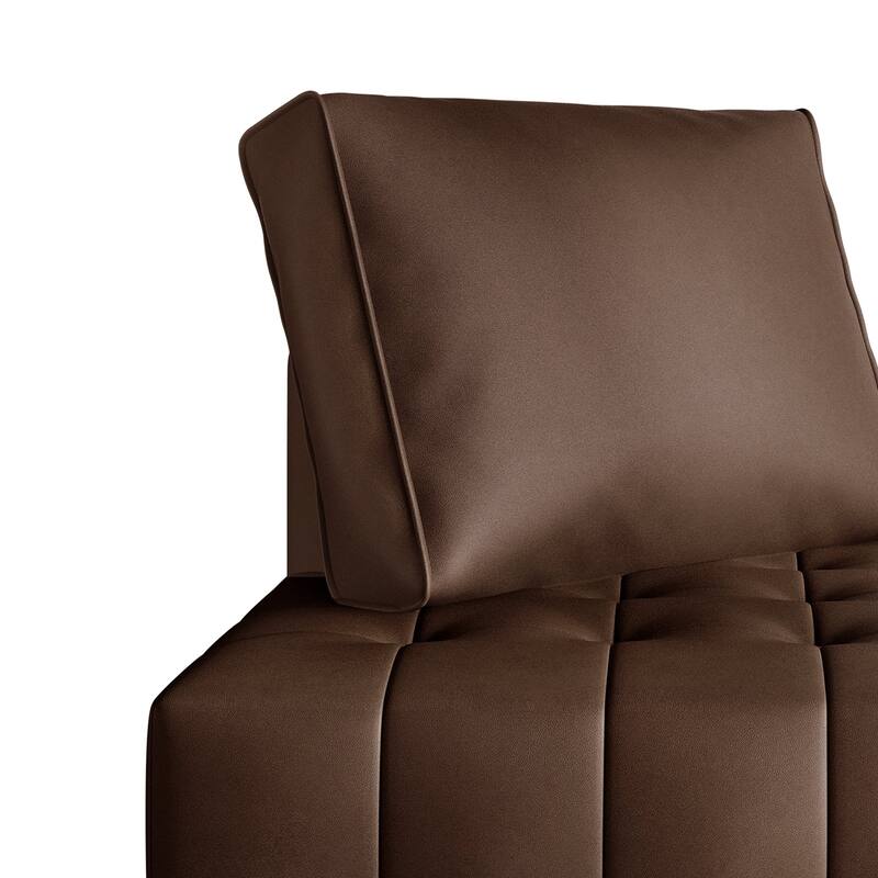 CraftPorch 4-Piece Elegance Button-Tufted PU Upholstered