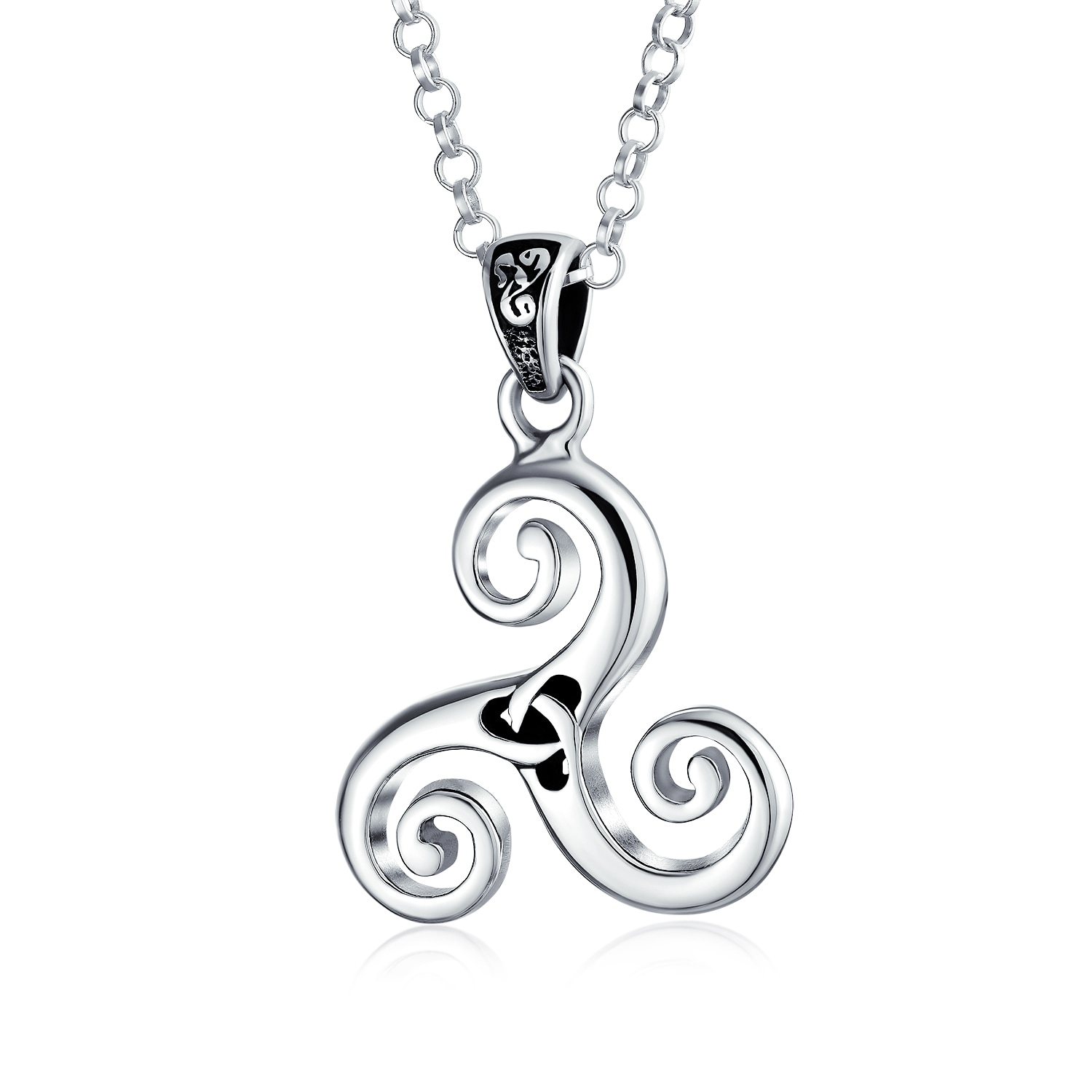 DTKJ Celtic Knot Cross Triskele Trinity Scottish Irish ...