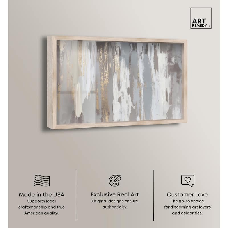Flooding Gold II Shadowbox by Art Remedy