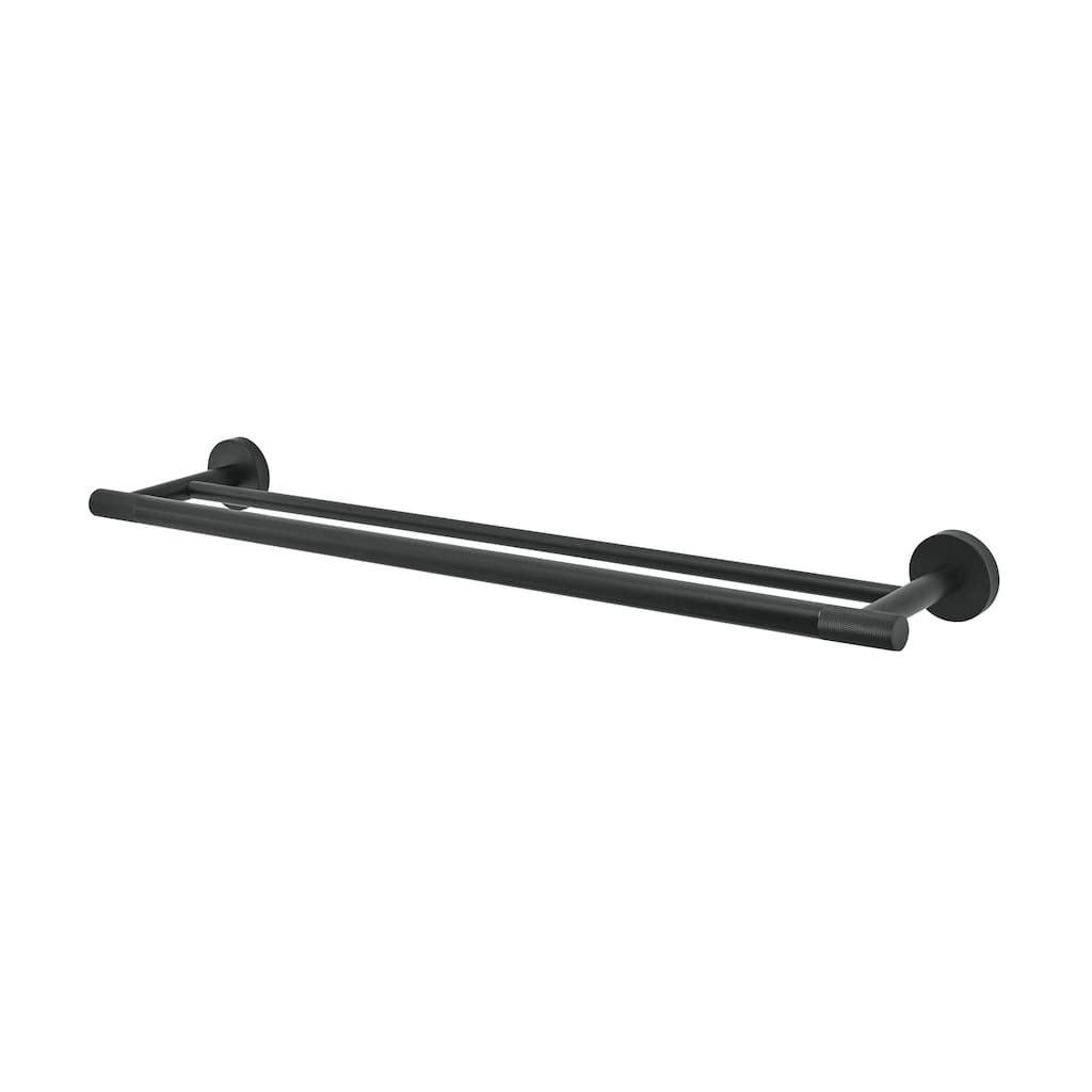 Avallon 24" Double Towel Bar in Matte Black - MB