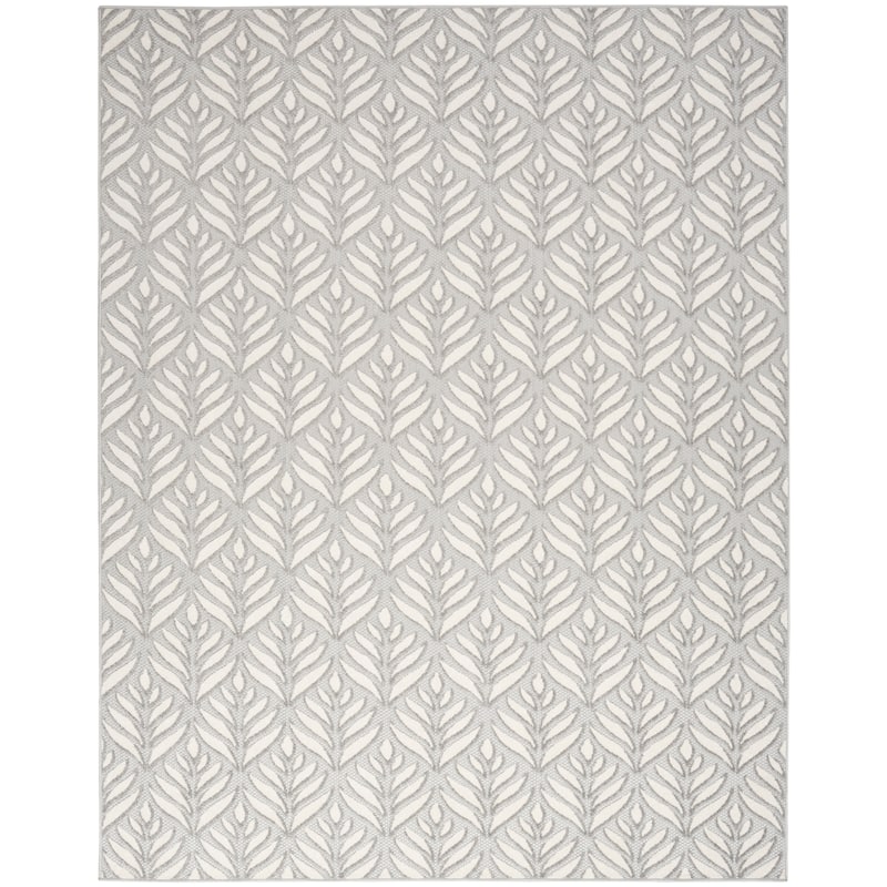 Nourison Aloha Indoor/Outdoor Nature Area Rug - 6'x9' - Grey