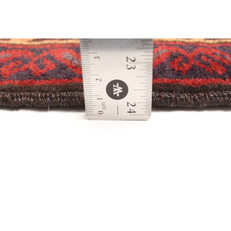 ECARPETGALLERY Hand-knotted Teimani Red Wool Rug - 2'9 x 4'7