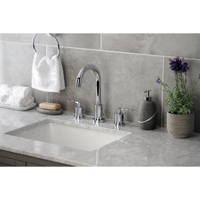 Kingston Brass Serena 1.2 GPM Widespread Bathroom Faucet with Pop-Up