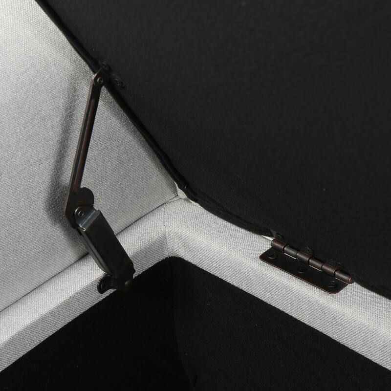 Stylish Entryway Ottoman Bench, Leisure Bench Hallway Bench, Decorative Bench Storage Bench with Safety Hinges