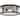 Lark 82053 Alfie 2 Light 14" Wide Flush Mount Drum Outdoor Ceiling