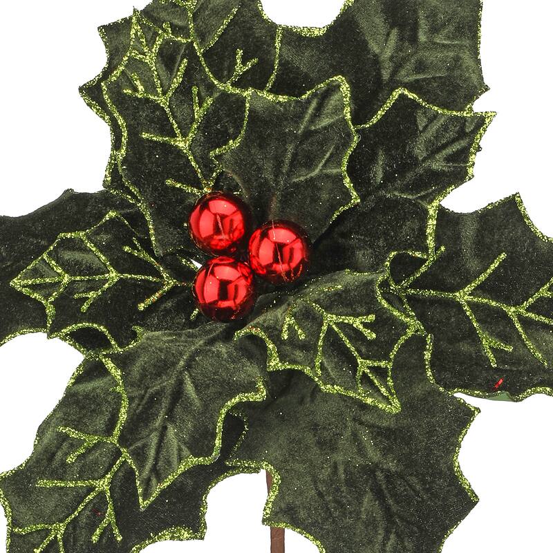 22" Royalty Poinsettia Stem