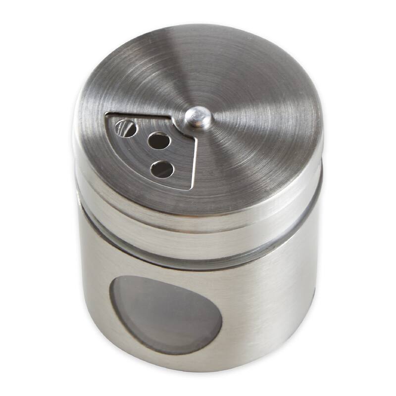 Glass and Steel Spice Shaker Select from Multiple Sizes
