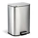 preview thumbnail 2 of 48, Fingerprint-Proof Commercial Trash Can, Stainless Steel, Soft-Close Lid, Foot Pedal, Indoor Recycling,for Kitchen/Office