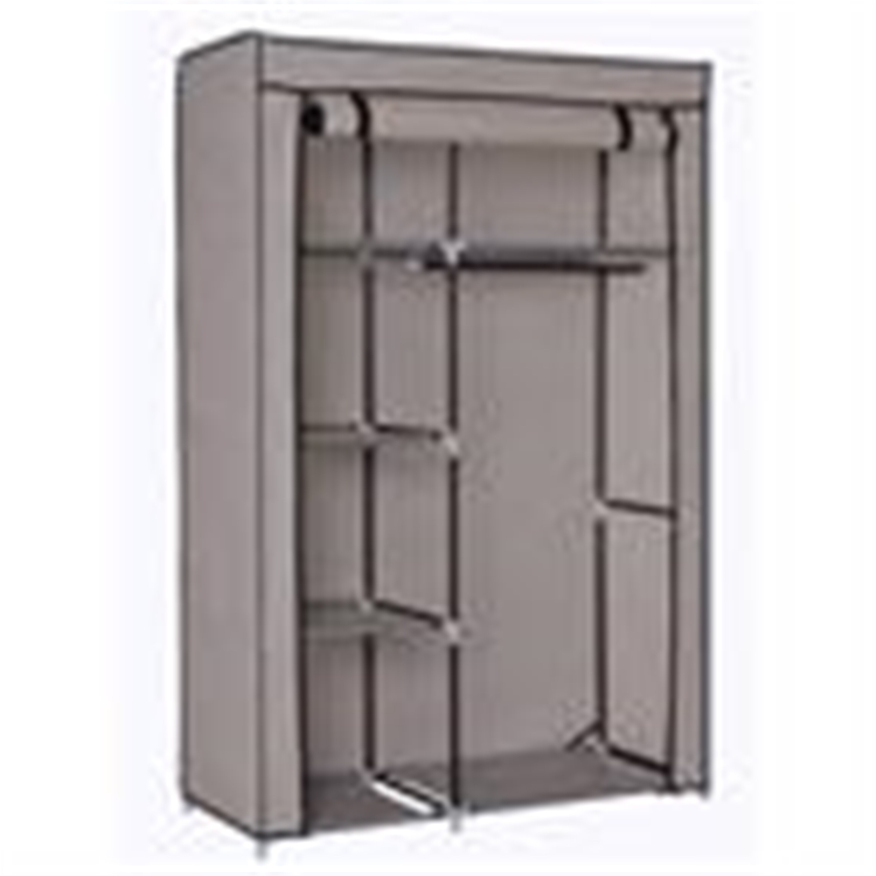 Shop 64 Portable Closet Storage Organizer Wardrobe Clothes Rack W Shelves Overstock 31297196