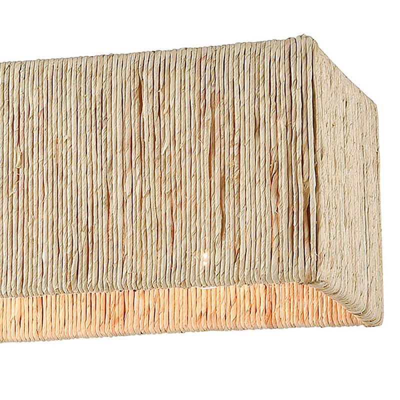 Abaca 24-inch Wide 5-Light Chandelier in Satin Brass