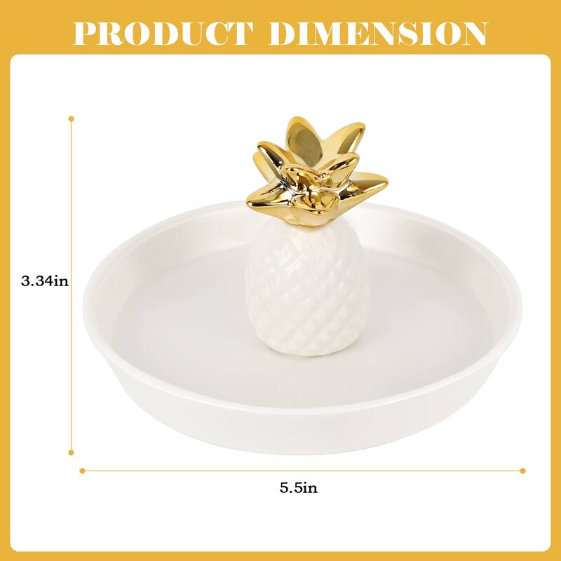 Ceramic Ring Holder Decor Jewelry Dish Organizer