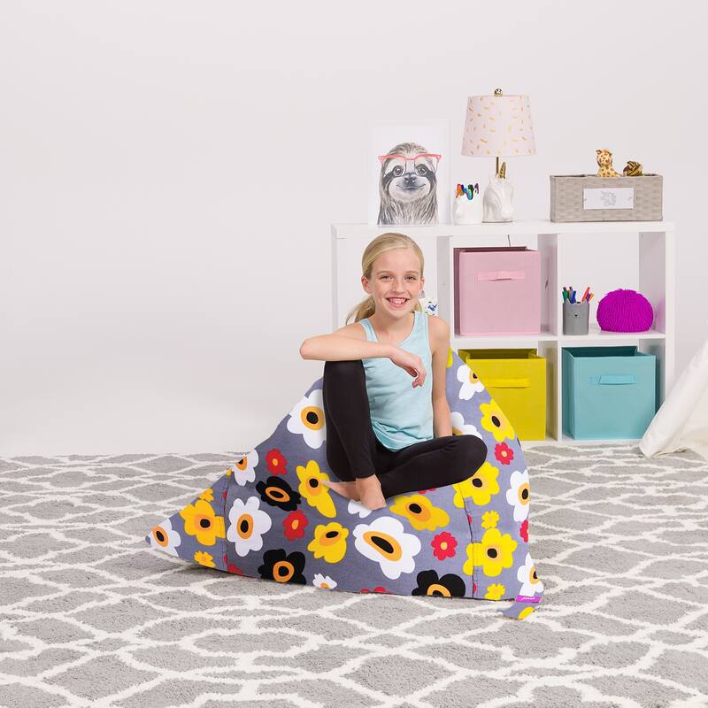 Stuffie Animal Storage Bean Bag Chair Cover, Room Organizer