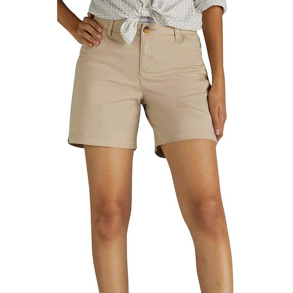 khaki chino shorts womens