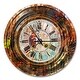 preview thumbnail 2 of 8, Designart 'People and Time Acrylic Painting' Oversized Modern Wall CLock