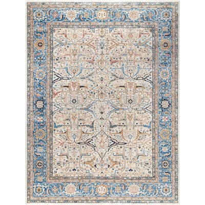 Serapi One-of-a-Kind Hand-Knotted Area Rug - Ivory - 9' 0" x 11' 10"