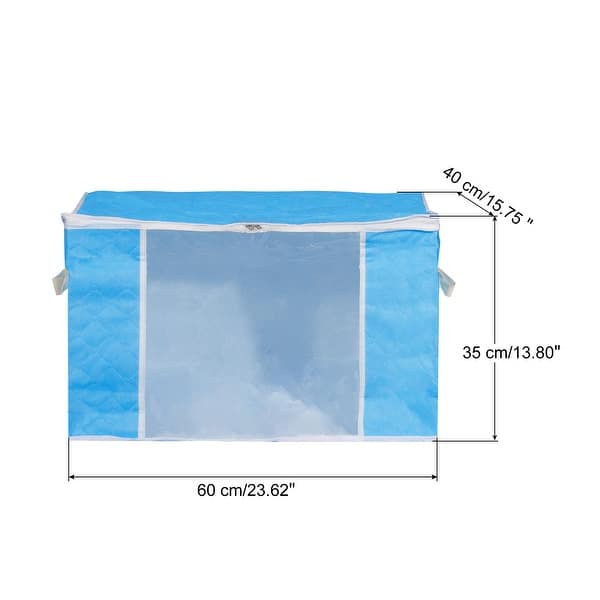 dimension image slide 2 of 5, Clothes Storage Bag 2pcs, Storage Bins Foldable Closet Organizers