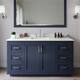 Option Dark Blue / White Quartz Top / Brushed Nickel