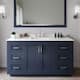Option Dark Blue / White Quartz Top / Brushed Nickel