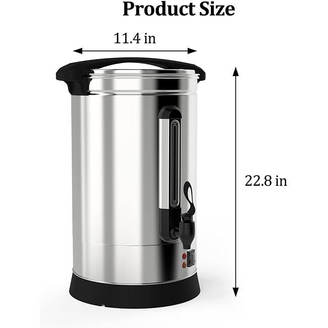 100/120 Cup Stainless Steel Coffee Urn, Ideal for Large Gatherings
