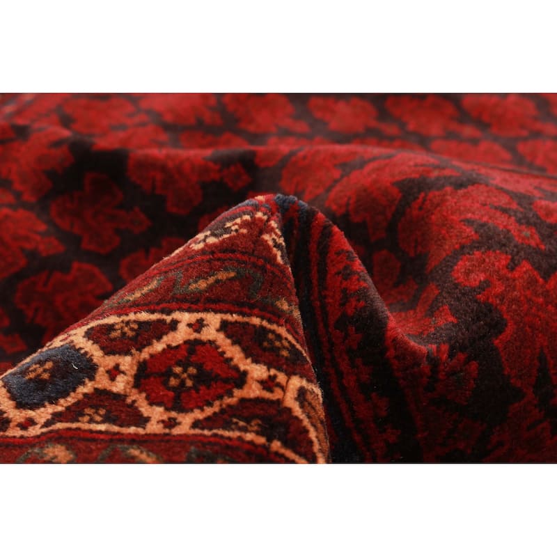 Teimani Burgundy Rug 3'3" x 4'9" - 3'3 x 4'9