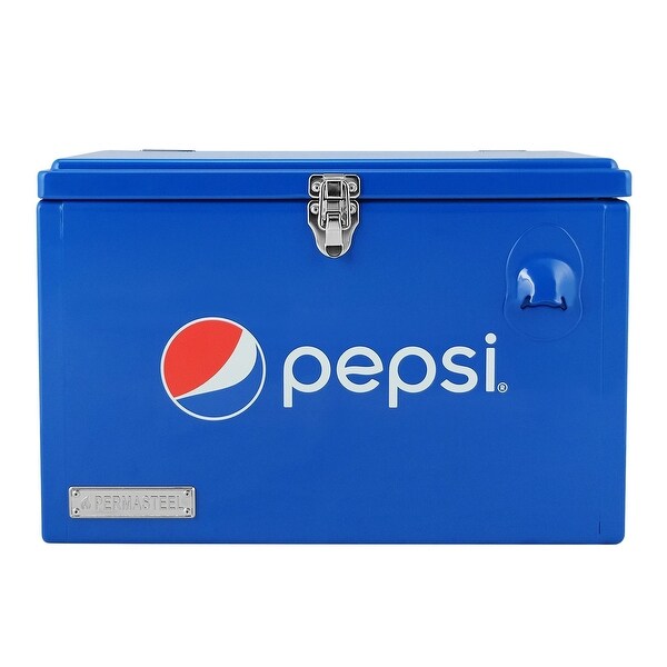 Permasteel 21-Qt Small Portable Ice Chest Cooler with Pepsi Logo