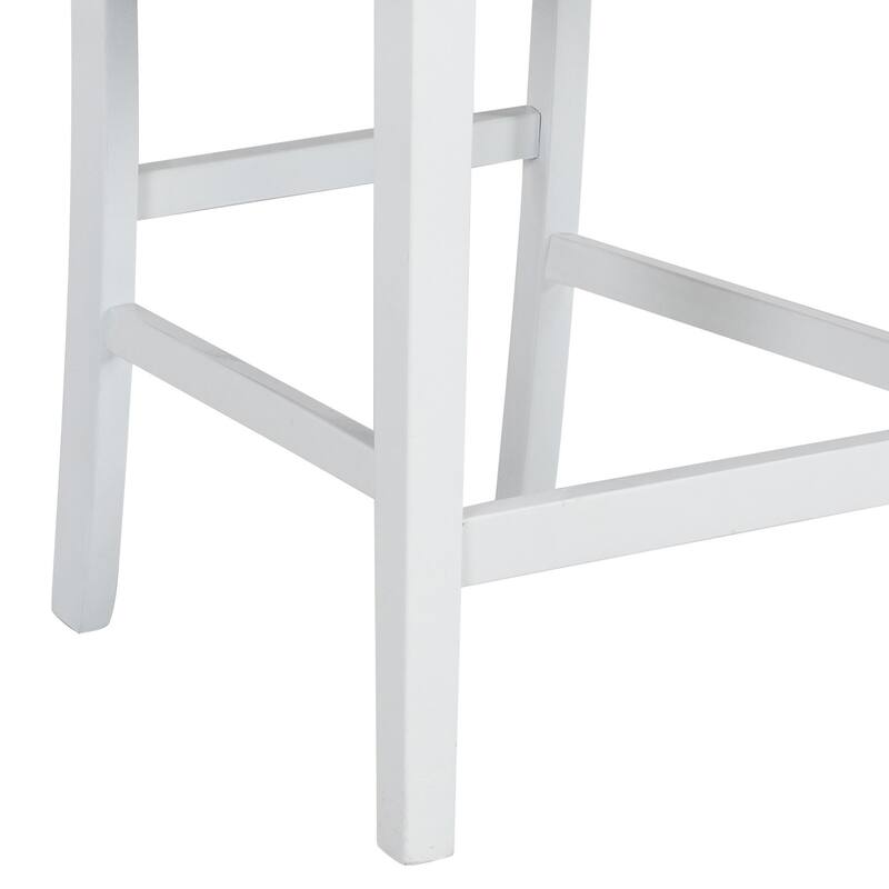 Staccato Grey and White Upholstered Counter Height Stools (Set of 2)