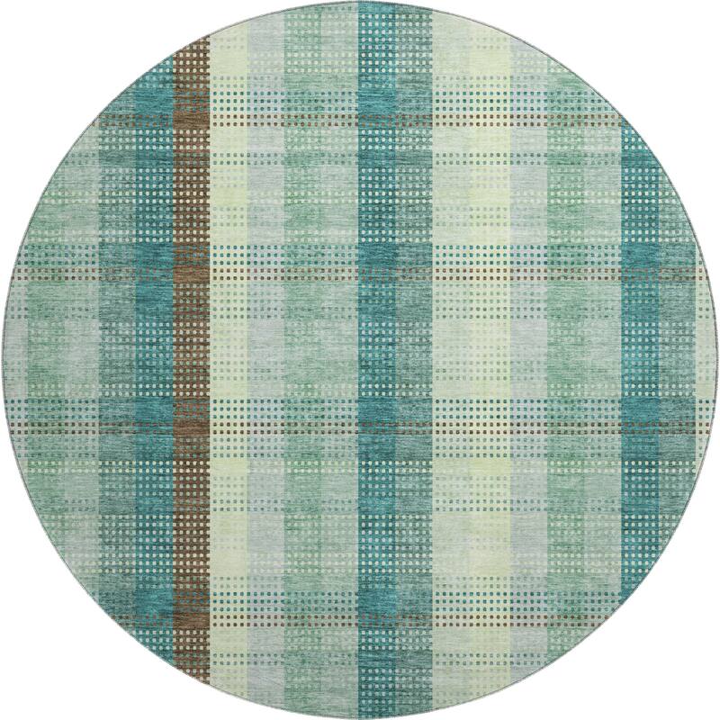 Premium Washable Super Soft Modern Plaid Mayfield Rug