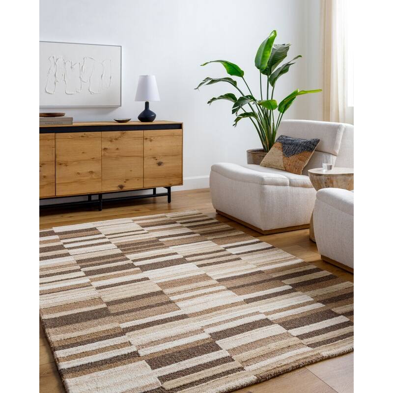 Livabliss La Puna Cottage Area Rug - 9' x 12' - Brown