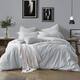 Swift Home Premium Cotton Prewashed Chambray Duvet Cover Set
