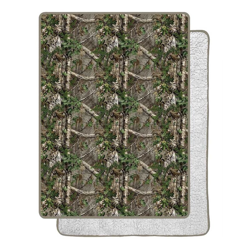 Realtree Silk Touch Sherpa Throw Blanket