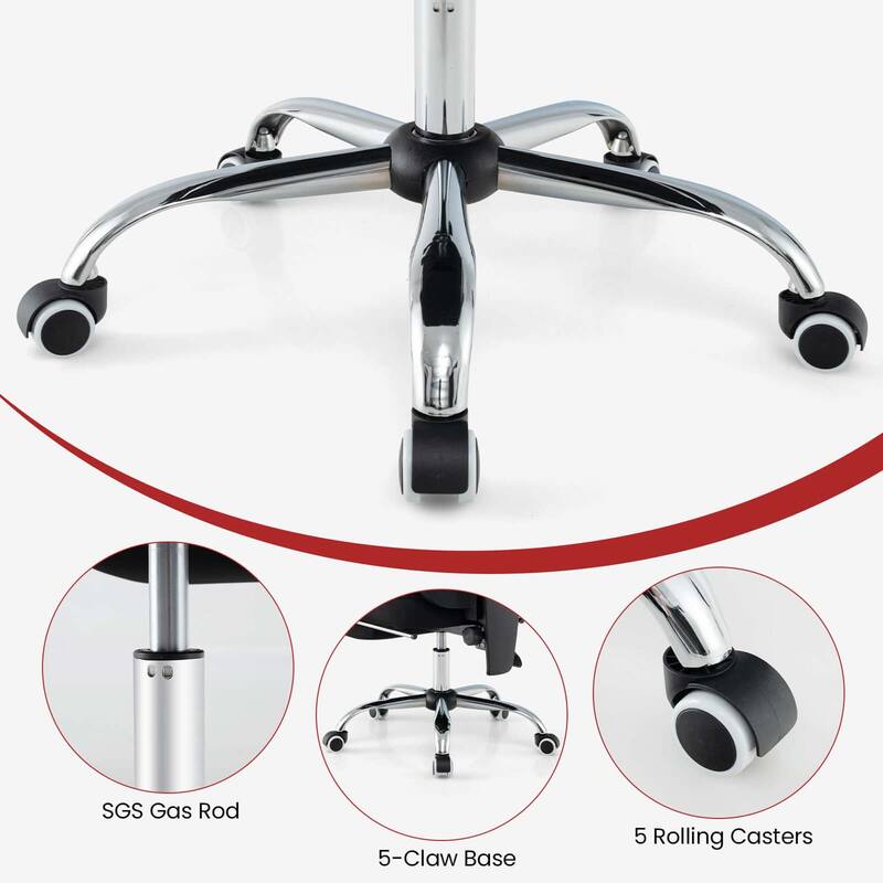 Costway Ergonomic Mesh Office Chair with Footrest Height-Adjustable & - See Details
