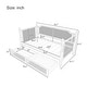 preview thumbnail 6 of 8, Traditional Style Rattan Twin Size Daybed with 2 Drawers ,Antique Walnut