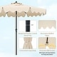 preview thumbnail 25 of 23, Costway 9 FT Patio Umbrella 2-Tier Market Table Umbrella with