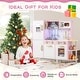 preview thumbnail 8 of 7, Pink Wooden Play Kitchen with Lights and Sounds Chef Hat Apron Utensils Play Food for Kids - 36" x 11" x 32" (L x W x H)