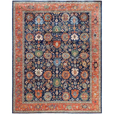 Serapi One-of-a-Kind Hand-Knotted Area Rug - Blue - 8' 2" x 10' 1"