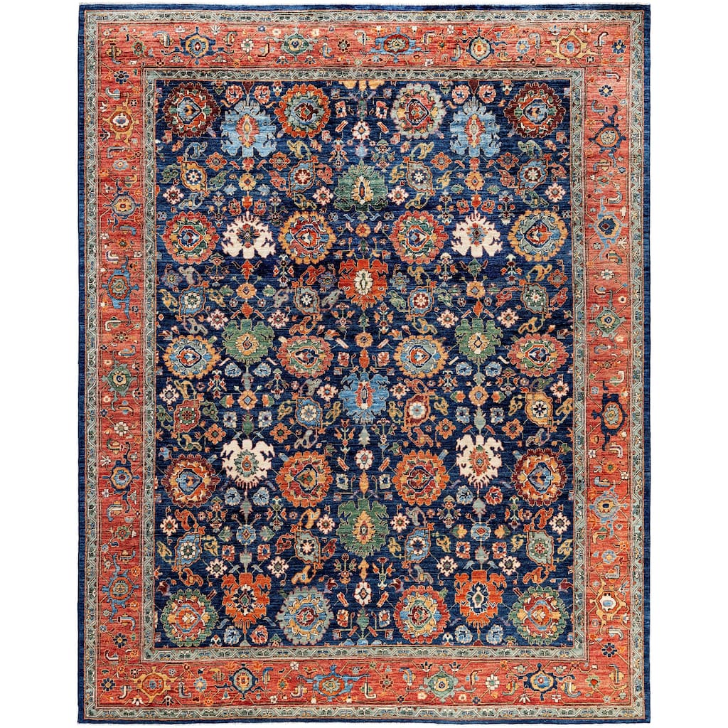 Serapi One-of-a-Kind Hand-Knotted Area Rug - Blue - 8' 2" x 10' 1"