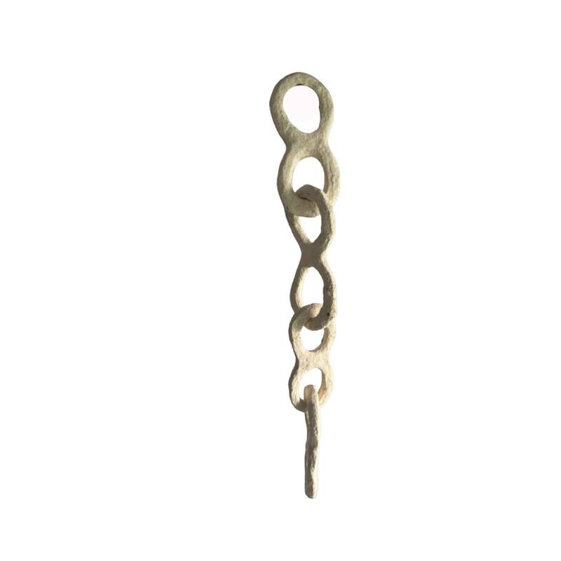 Paper Mache Chain Dia 6" & H 2.8" - OFF-WHITE