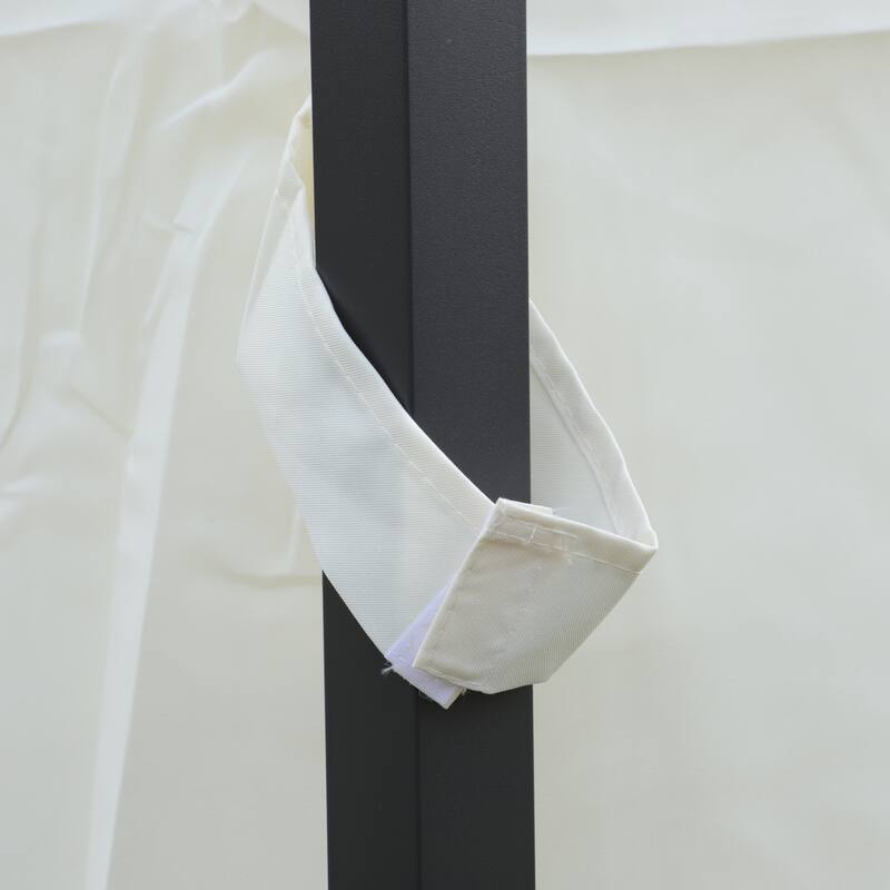 13 x 10 Outdoor Gazebo Canopy Tent With Ventilated Double Roof And Mosquito net for Lawn(Detachable Mesh Screen On All Sides)