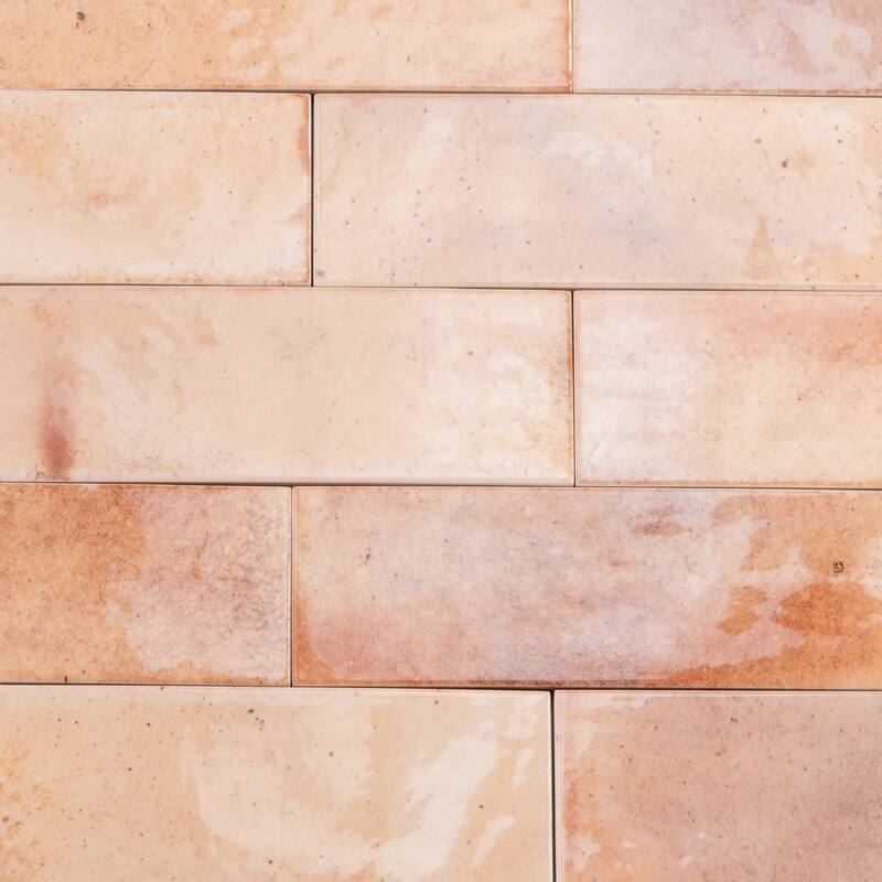 Apollo tile 2.5" x 8" Antiek Glossy Pink Ceramic Tile (5.38 sq ft/case) - 38 Pack