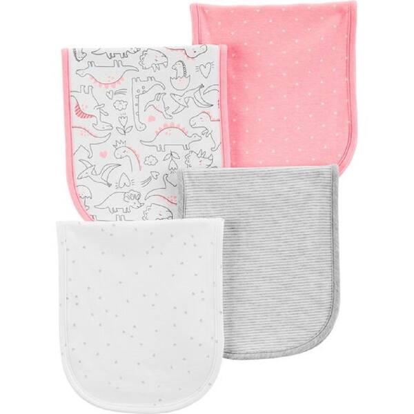 Shop Carter S Baby Girls 4 Pack Burp Cloths Pink Dino Hearts 0 3 Months Overstock 28275585,How To Cook Ribs On A Gas Grill With A Rib Rack