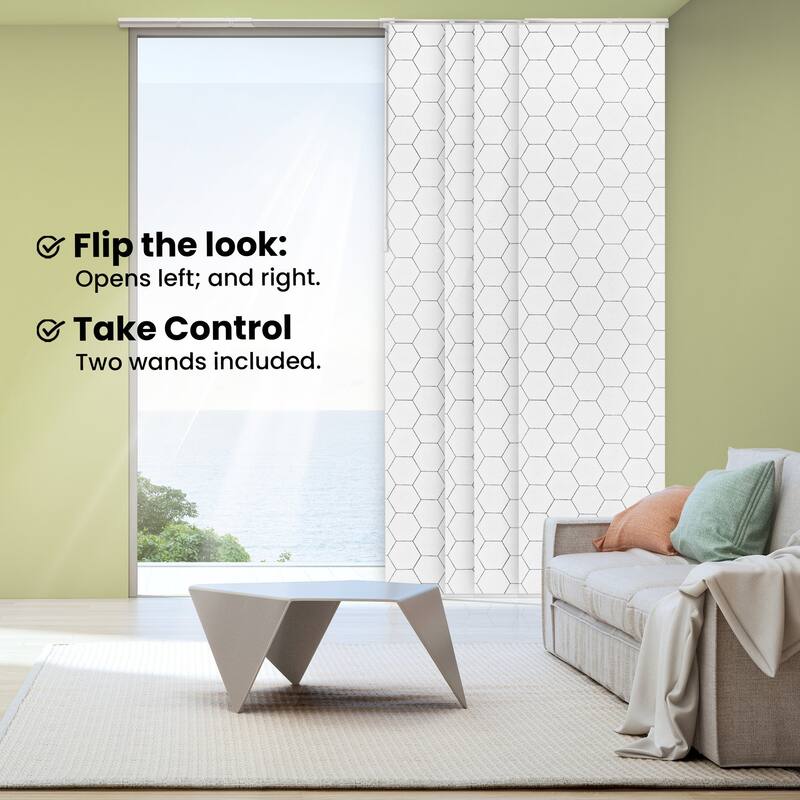 CHICOLOGY Adjustable Sliding Panels, 4-Rail Track, for Large Windows