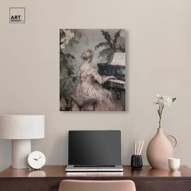 Soft Music Canvas by Art Remedy, Gallery Wrapped