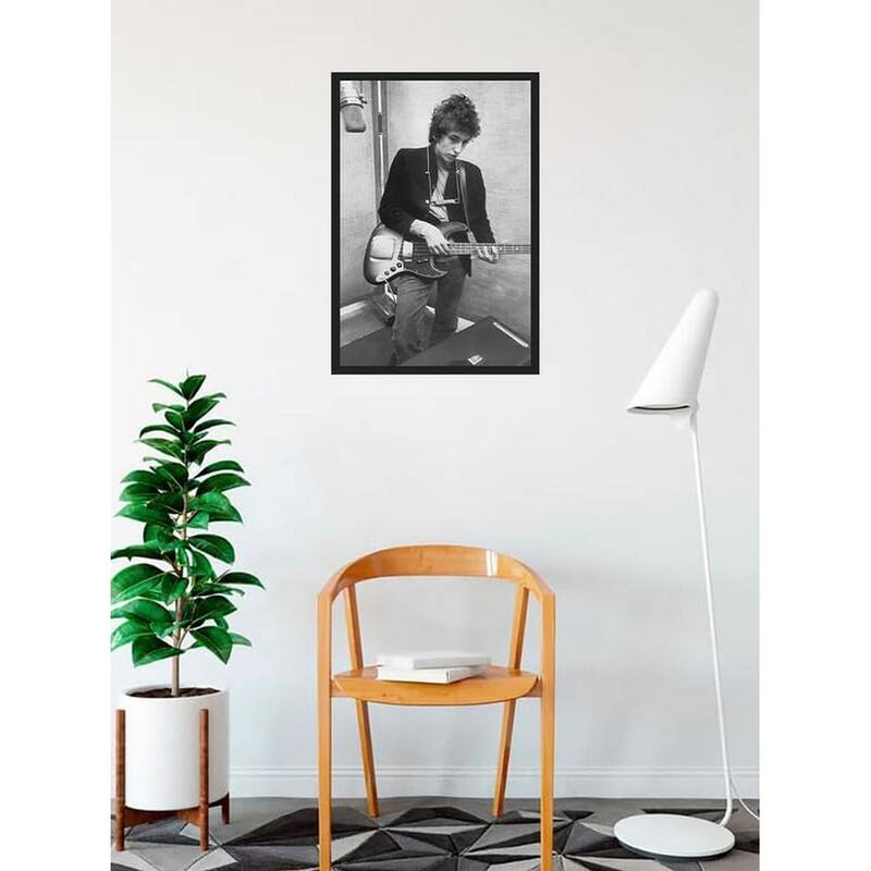 Enhance your surroundings with Bob Dylan Black and White Framed Poster - 24 x 36 Inch