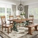 preview thumbnail 27 of 29, Eleanor Two-tone Solid Wood Top Dining Table by iNSPIRE Q Classic