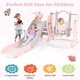 preview thumbnail 10 of 18, Costway Toddler Slide and Swing Set 4-in-1 Indoor Playground with - See Details