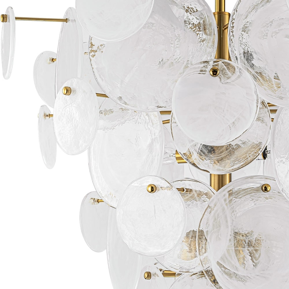 Amazon.com: 12-Light Tiered Cloud Glass Discs Cone-Shaped