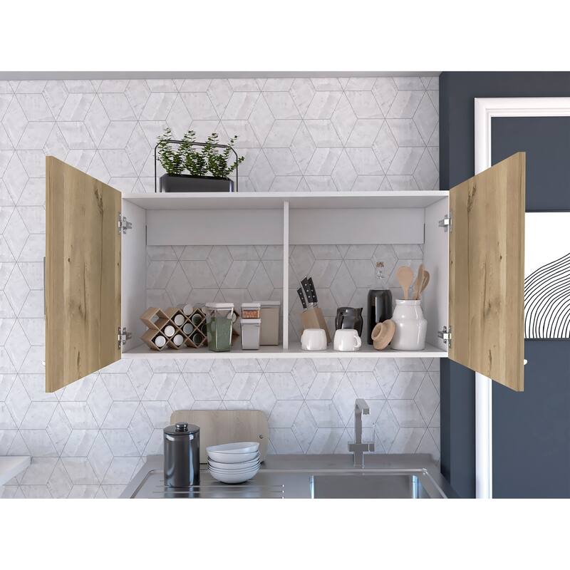 Brookeline Rectangle 2-Door Wall Cabinet White
